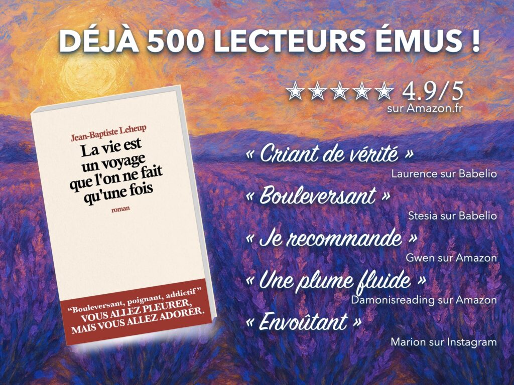 500 lecteurs pour mon premier roman